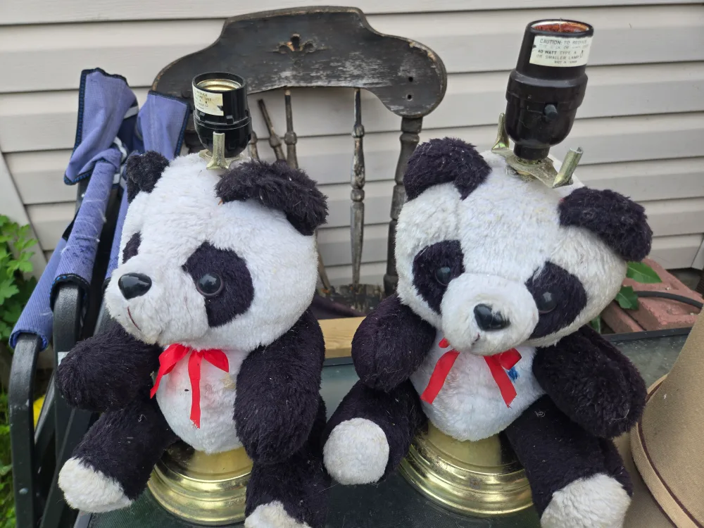 Panda Bear Stuffed Animal Lamp - Set of 2 thumbnail
