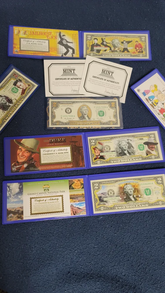 Collectible Colourized $2 Bank Notes thumbnail