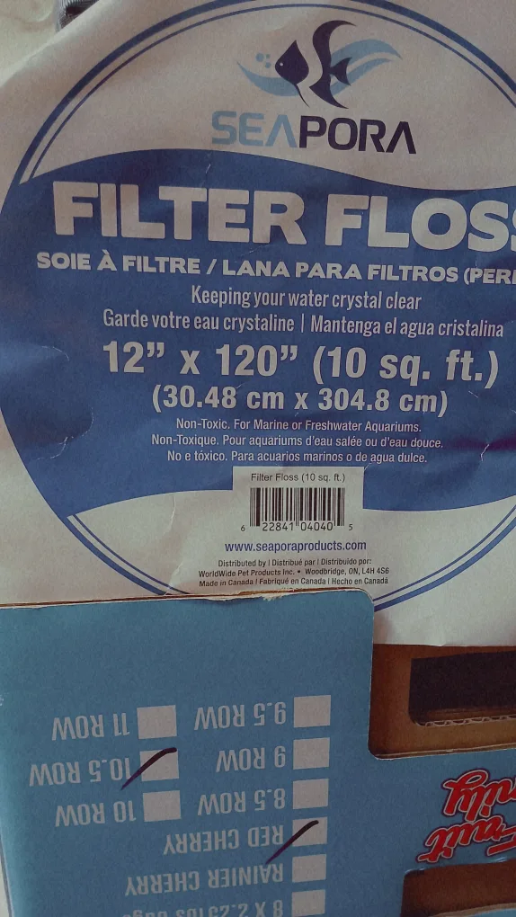 Seapora Filter Floss - 12" x 120" thumbnail