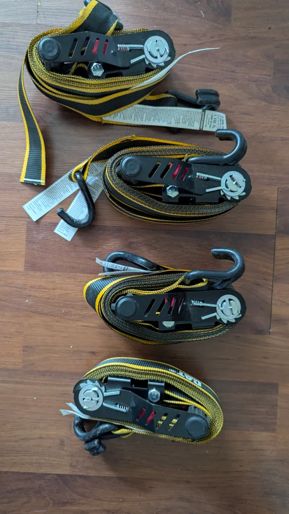Ratcheting Tie straps  - 3 nos. 16' long each thumbnail