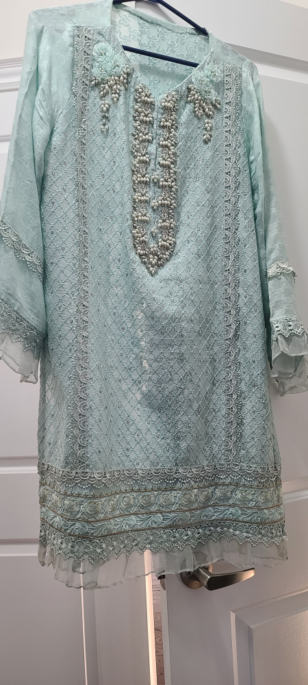 Light Blue Embellished Kurti - photo 5