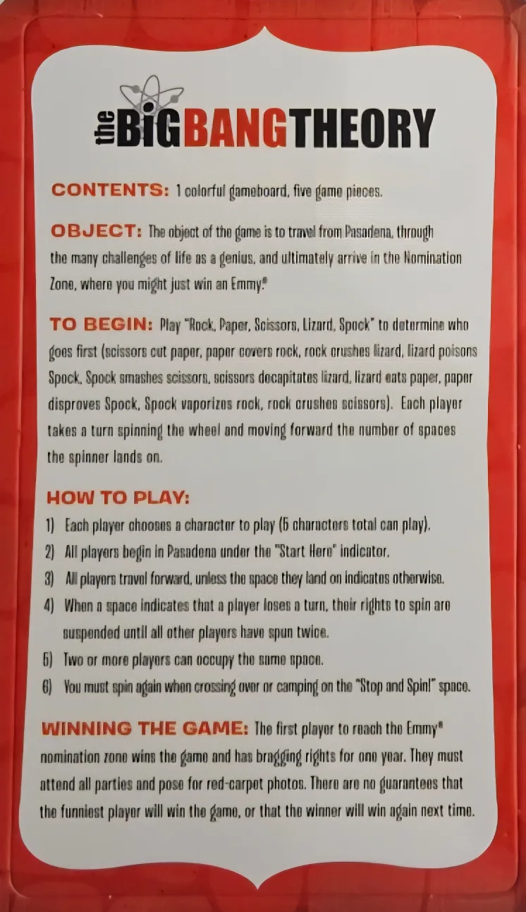 Big Bang Theory Board Game Comic-Con Promo Item RARE, MINT image indicator(4)