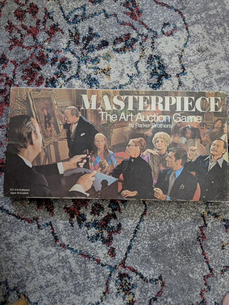 Masterpiece: The Art Auction Game by Parker Brothers thumbnail