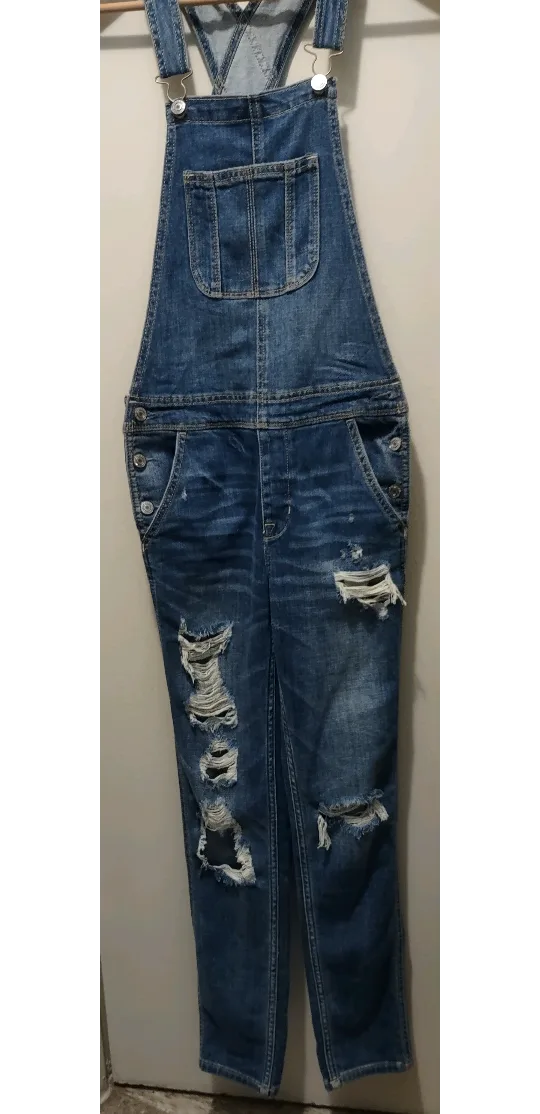 (NEW) American Eagle Denim Overalls thumbnail