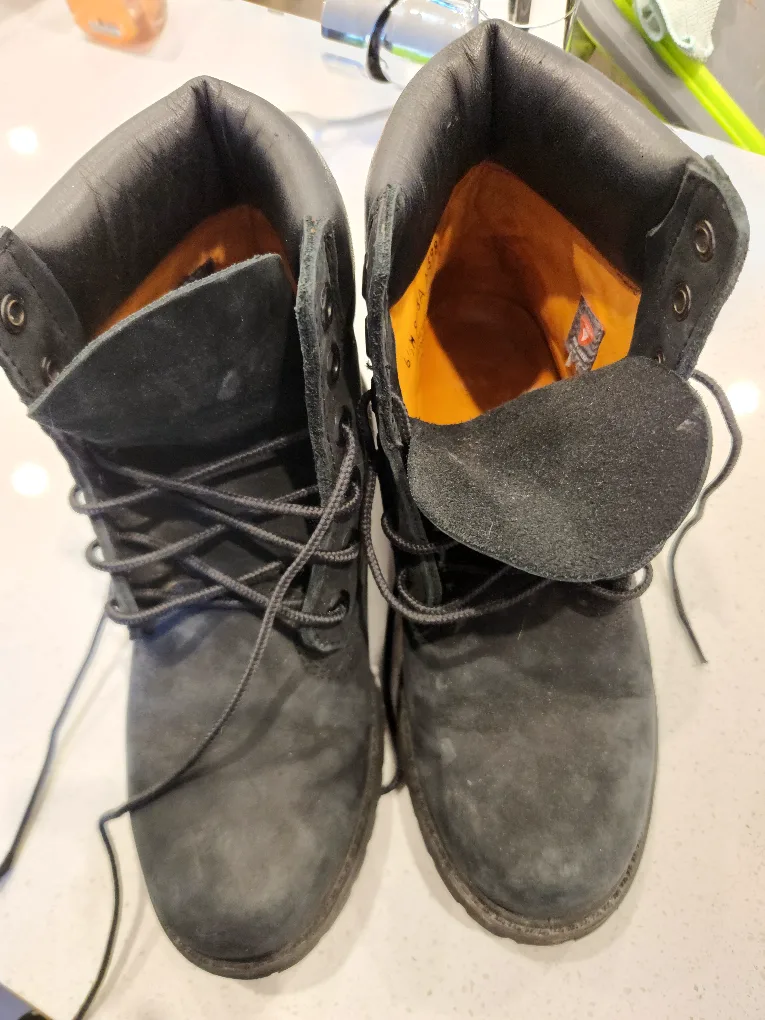 Timberland Black Boots Size 6.5 thumbnail