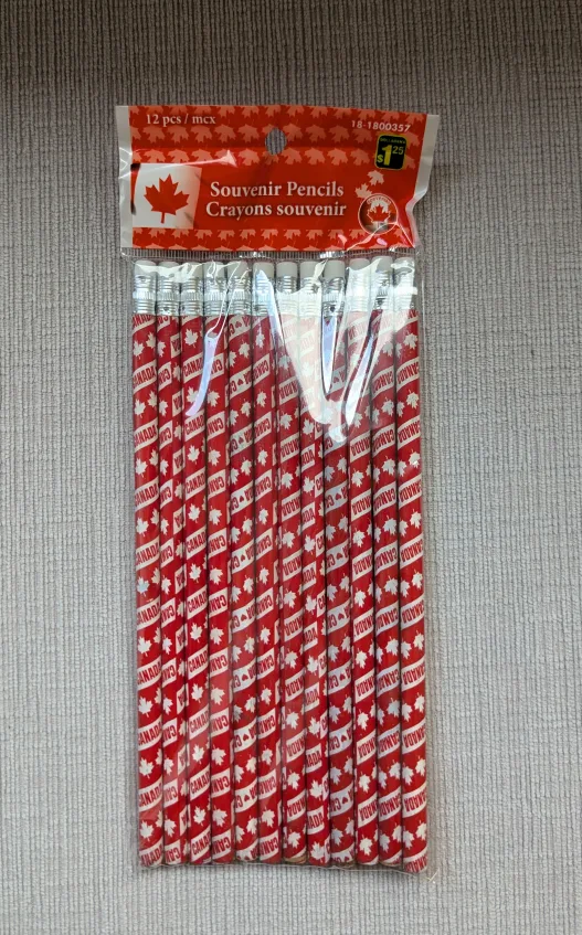 Brand New Canada Pencils - 12 pack thumbnail