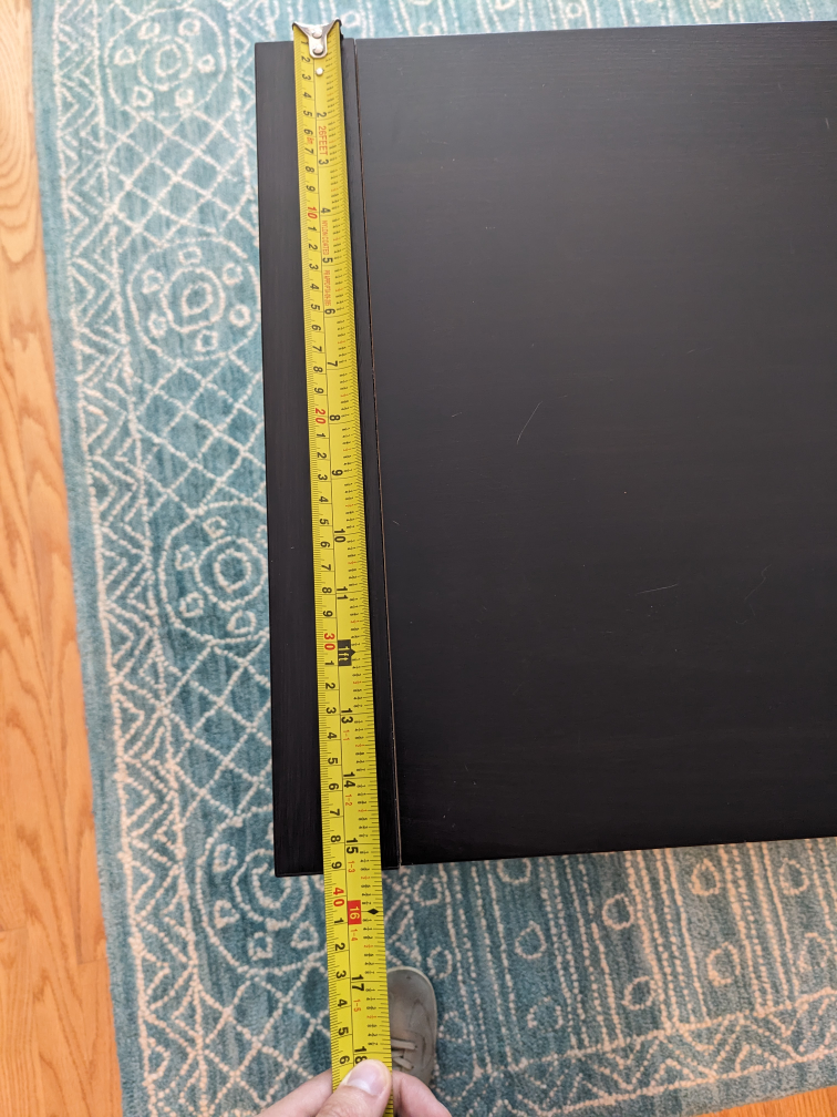 Black 4-Cube Storage Shelf (Ikea Kallax) - photo 4