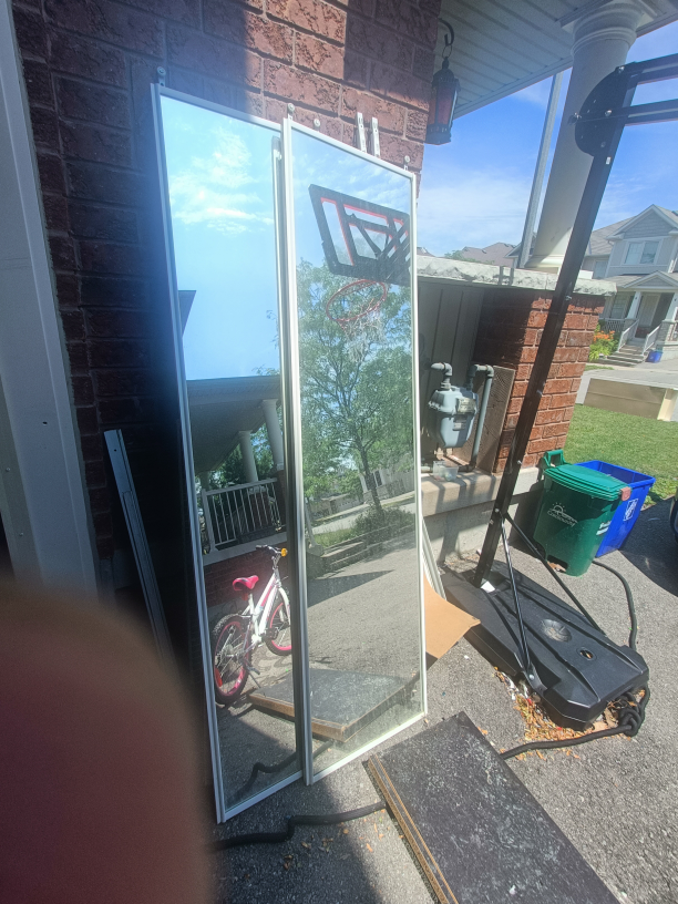 Shelving Unit & Mirror Doors