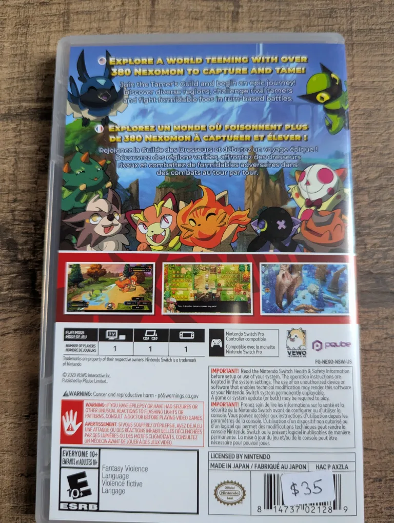 Nintendo switch Nexomon Extinction game image indicator(2)