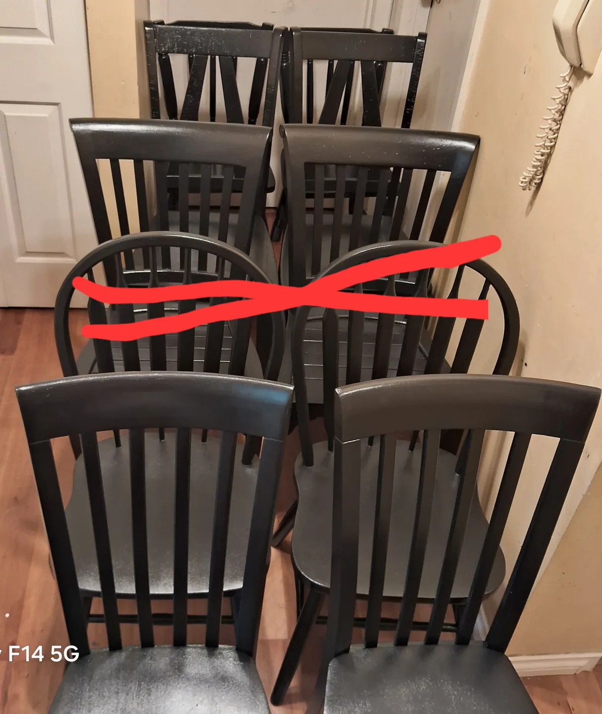 8 solid hardwood Dining or office Chairs(free delivery) thumbnail