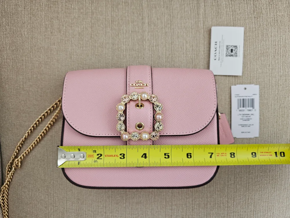 Authentic Coach Gemma Chain Crossbody - Pink image indicator(7)