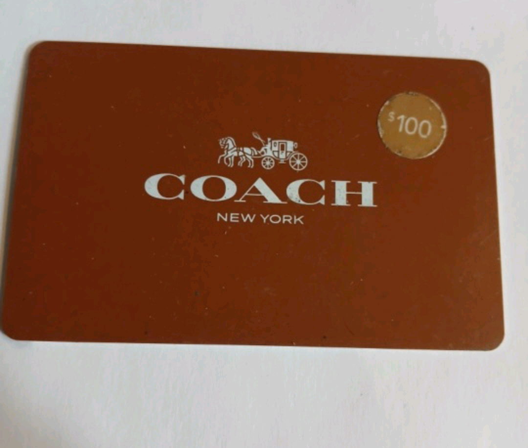 $100 COACH GIFT CARD - UNUSED