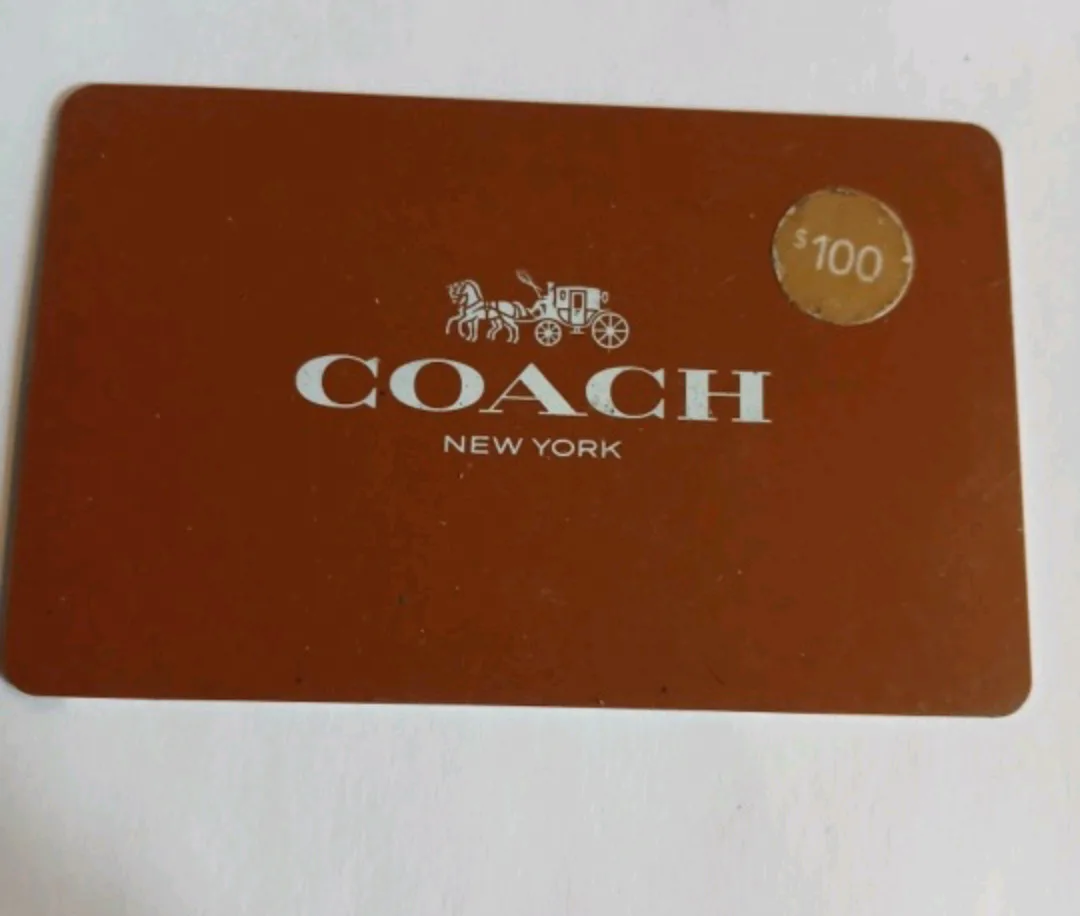 $100 COACH GIFT CARD - UNUSED thumbnail