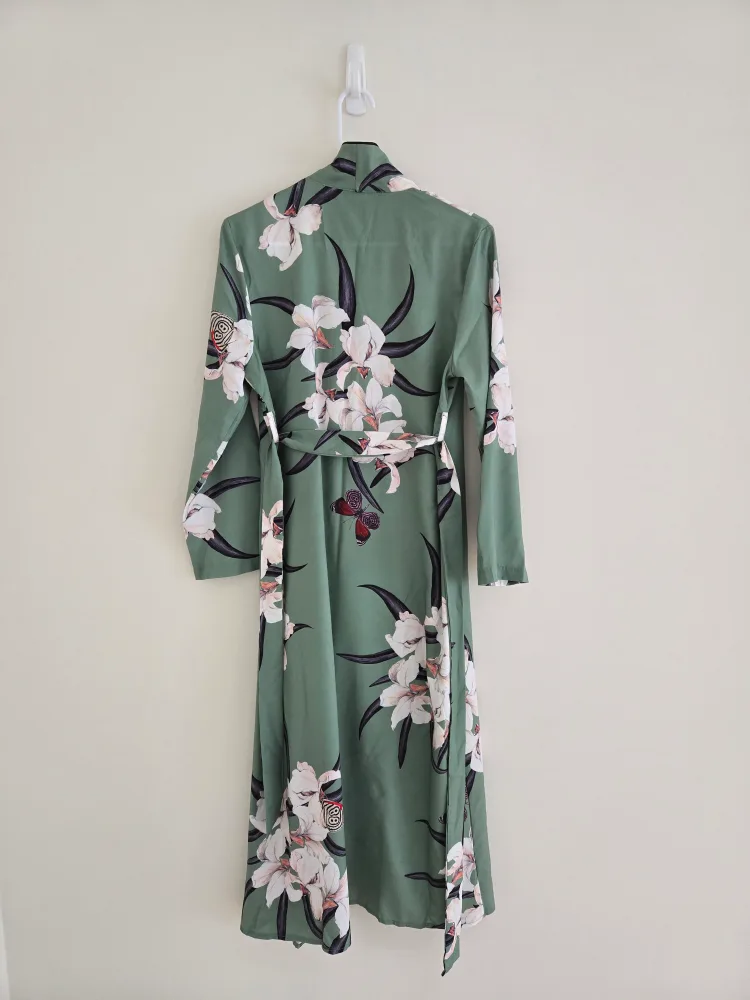 Floral Print Kimono - Green image indicator(3)