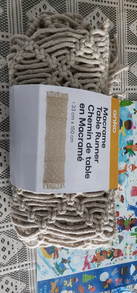 Anko Macrame Table Runner - 33cm x 150cm thumbnail