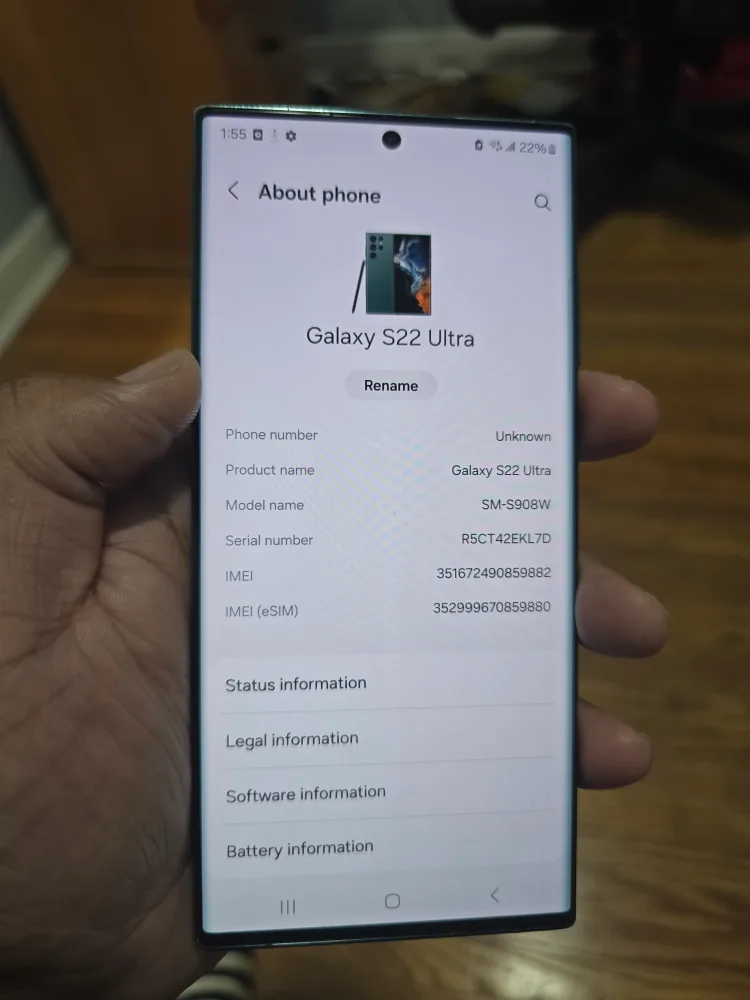 Samsung Galaxy S22 Ultra image indicator(6)