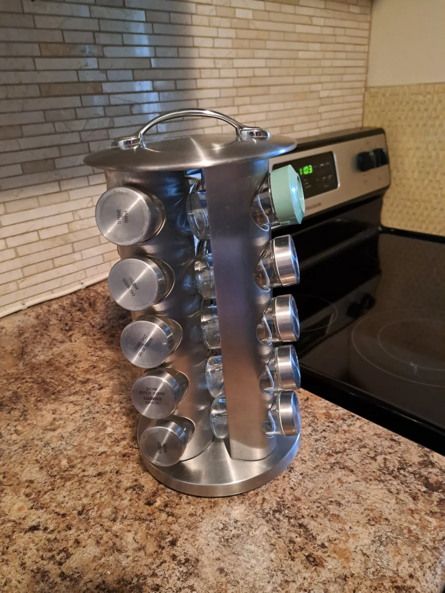Rotating Spice Rack with Jars image indicator(2)