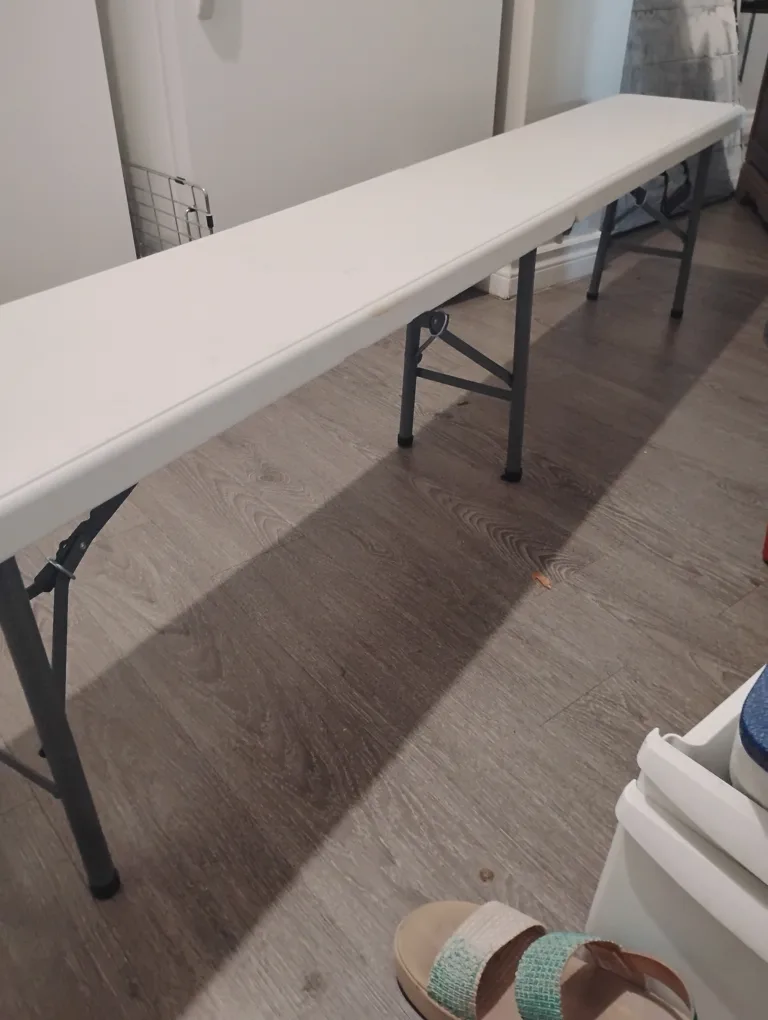 Folding Bench - White thumbnail