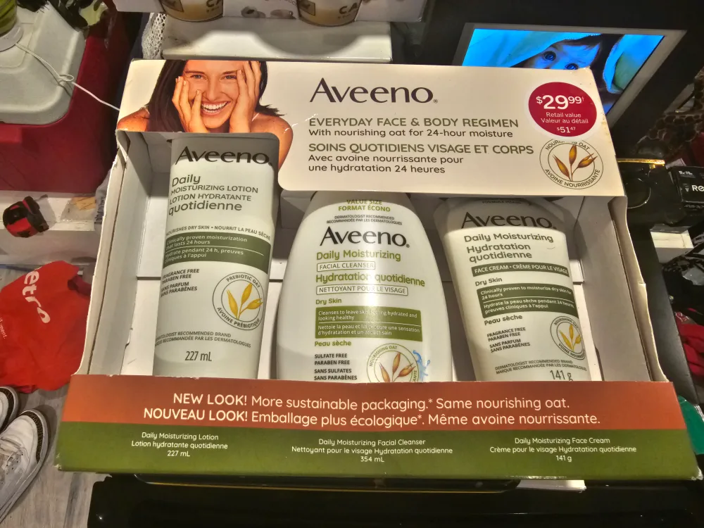 Aveeno Everyday Face & Body Regimen Set - New! thumbnail