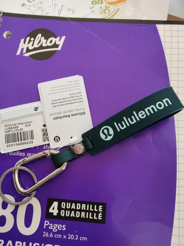 Lululemon Silicone Keychain - Green thumbnail
