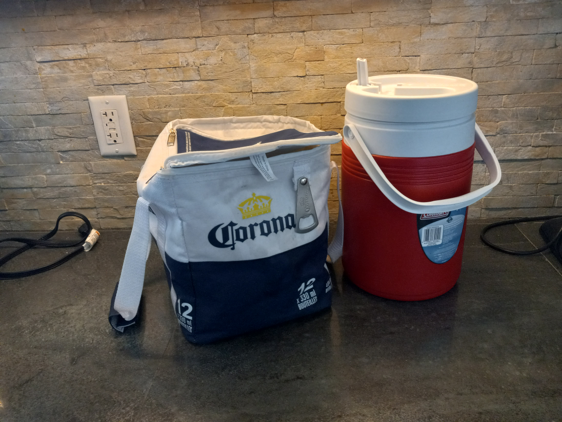 Corona Cooler Bag & Coleman Beverage Cooler