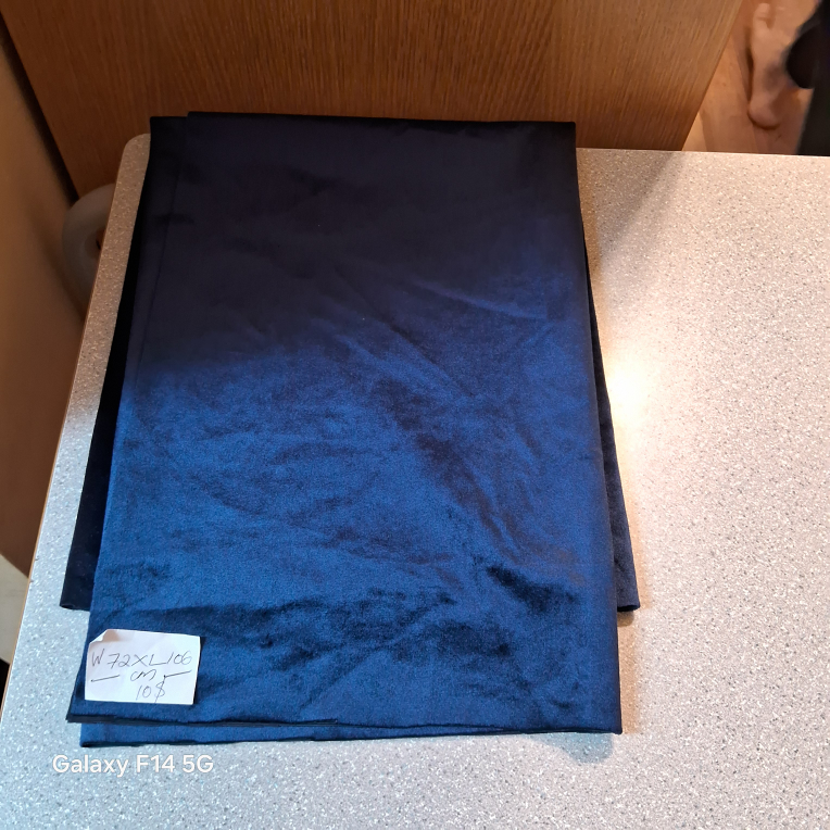 Blue Velvet Fabric (pick up before friday)