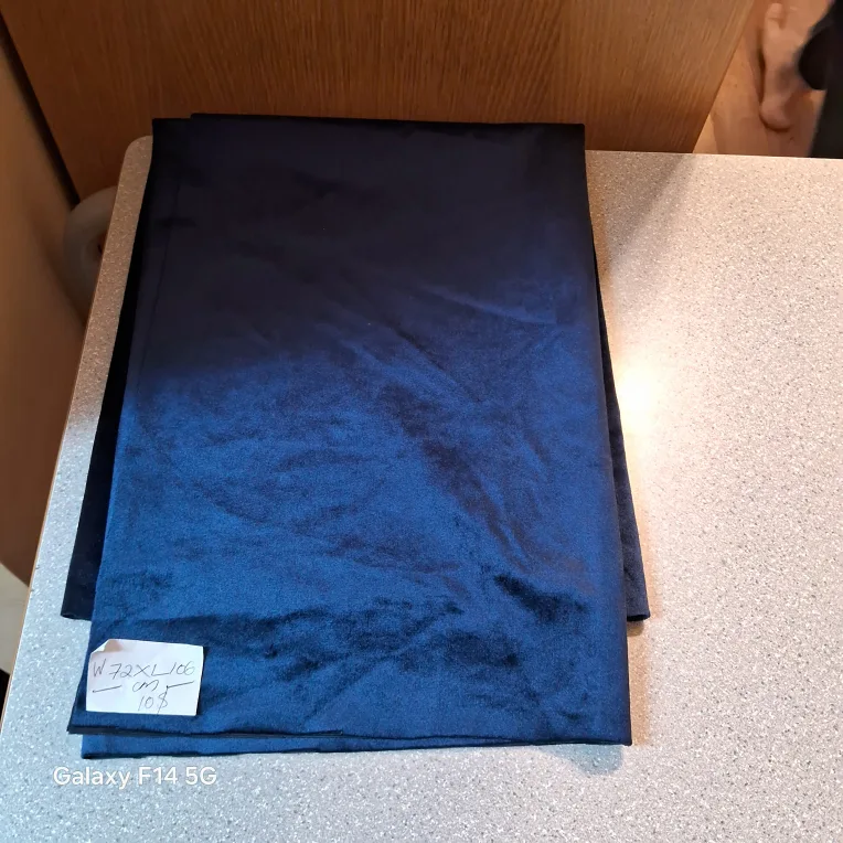 Blue Velvet Fabric (plz read description) thumbnail