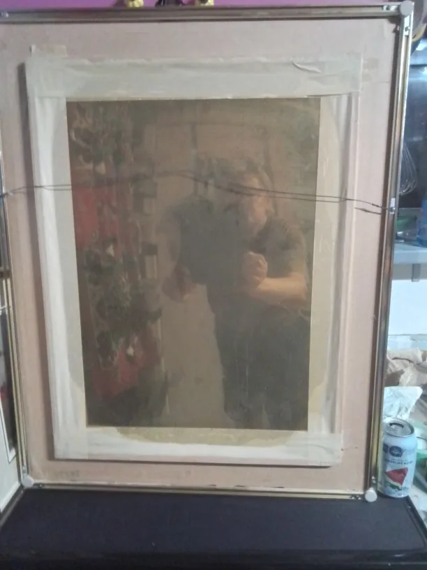 Framed Landscape Painting by Gaston Petridis on Brass image indicator(8)