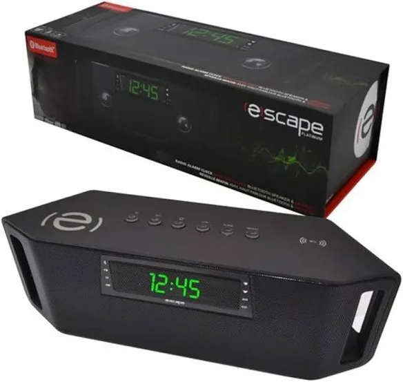 Escape Platinum Bluetooth Speaker Alarm Clock FM USB Micro SD - photo 5