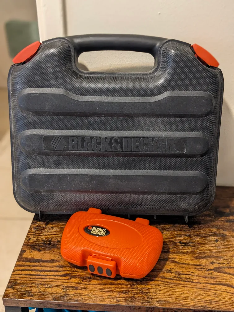 Black & Decker 14.4V Cordless Drill with Case + Bits thumbnail