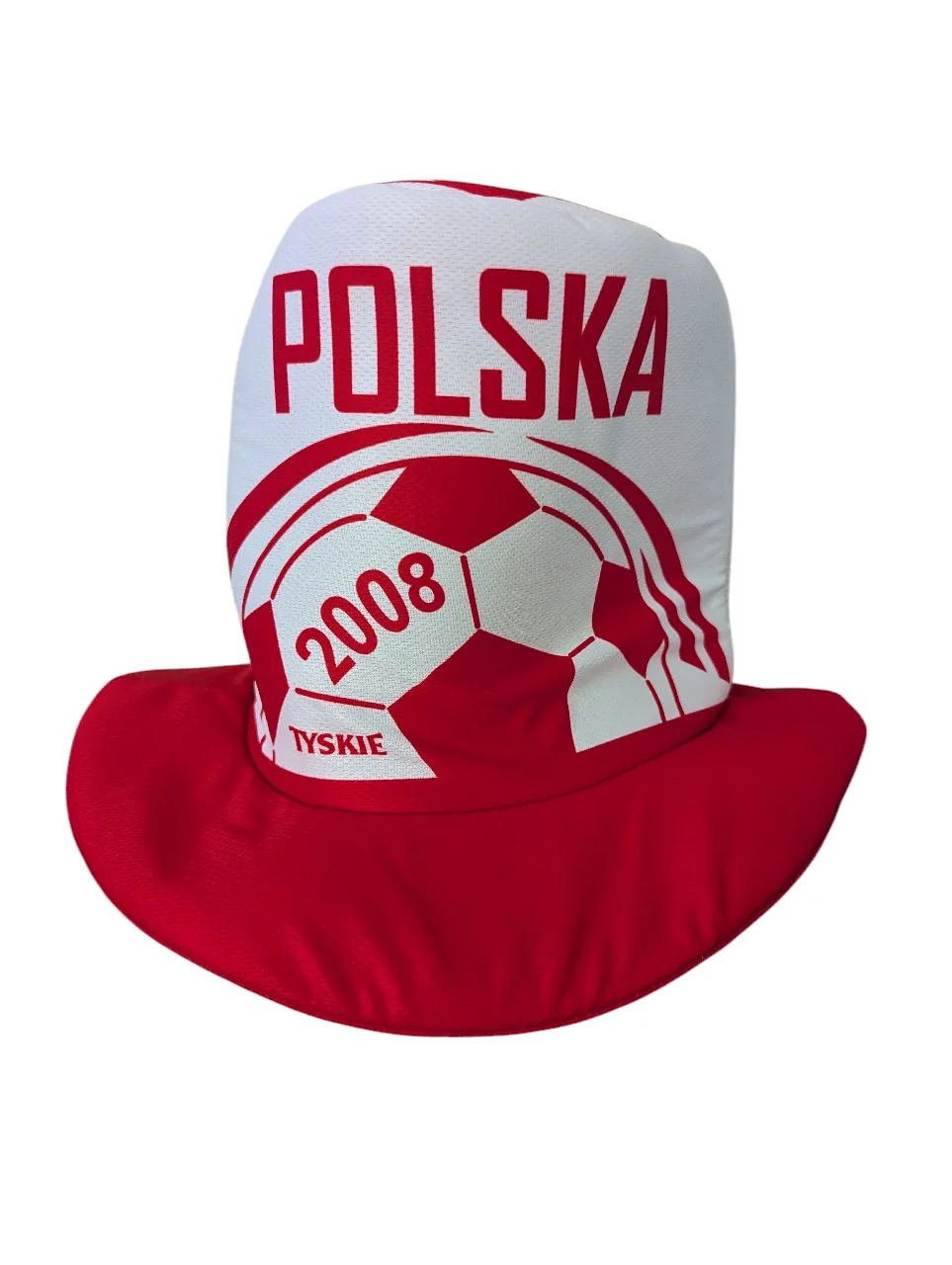 USED Polska Euro 2008 Fan foam Hat Soccer  Football Supporter thumbnail