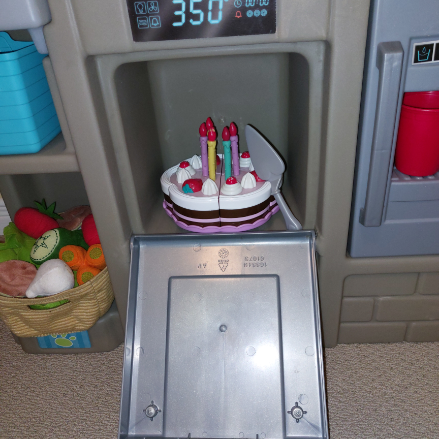 Kids Play Kitchen and Stool - photo 3