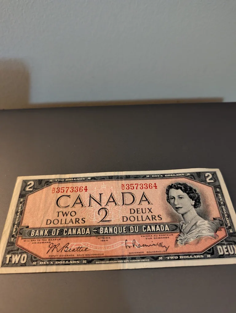 Vintage Canadian $2 Bill thumbnail