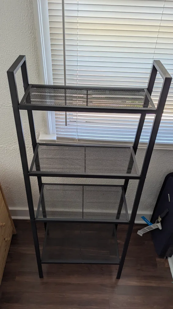 Black Metal 4-Tier Shelf thumbnail