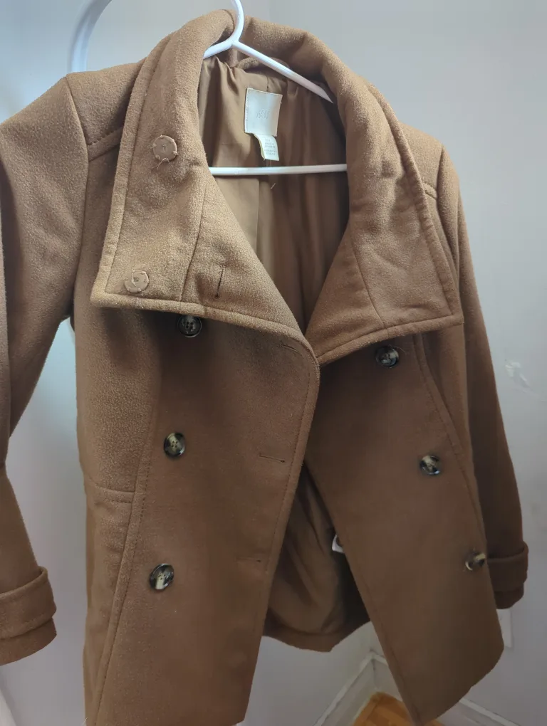 H&M Brown Women's Coat Size XS thumbnail