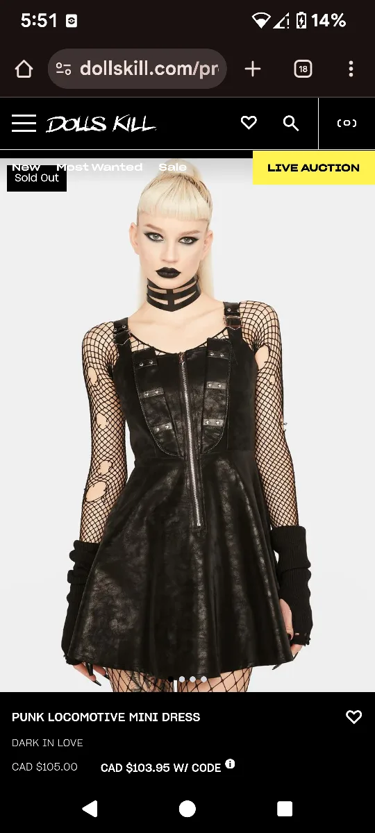 Dollskill Dark In Love Mini Dress thumbnail