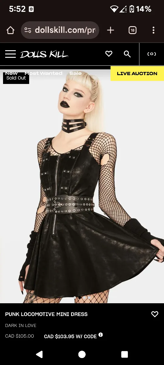 Dollskill Dark In Love Mini Dress image indicator(3)