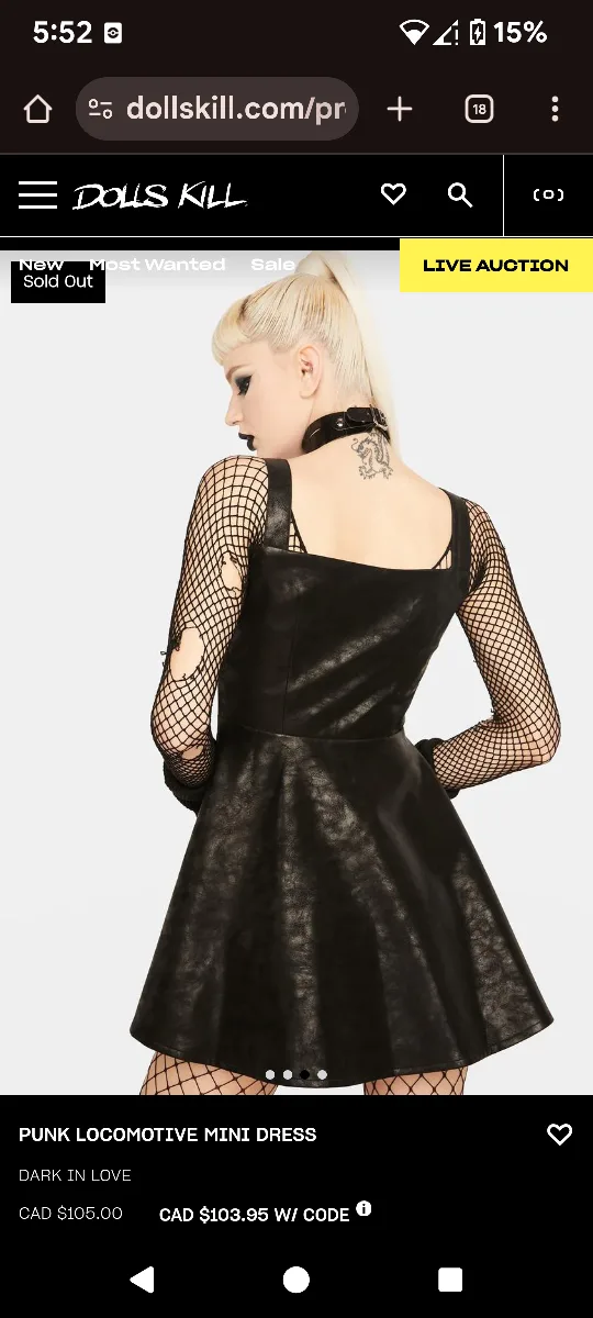 Dollskill Dark In Love Mini Dress image indicator(4)