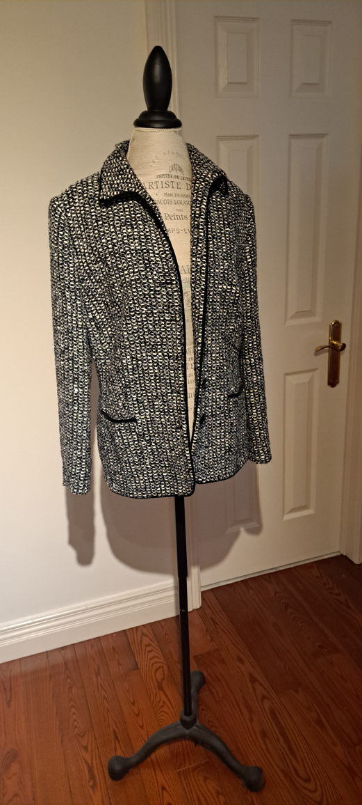 Black & White Tweed Blazer