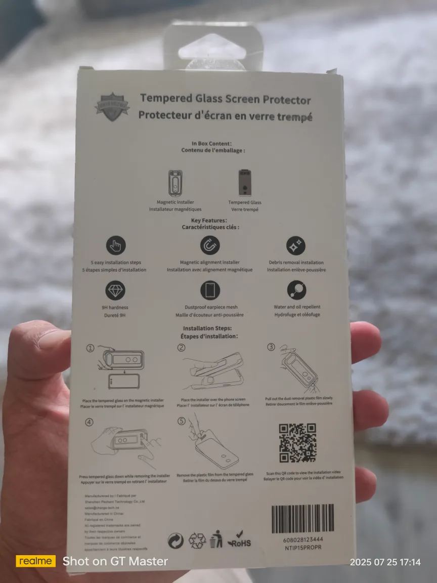 Nutech Tempered Glass Screen Protector iPhone 15 Pro - New thumbnail