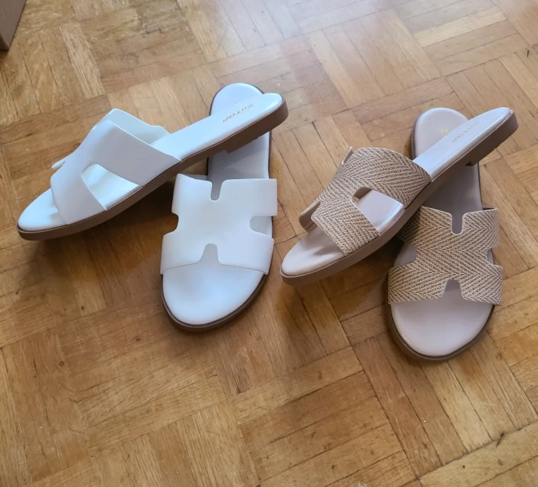 Women's Flat Sandals (2 colours) - sz 10 thumbnail