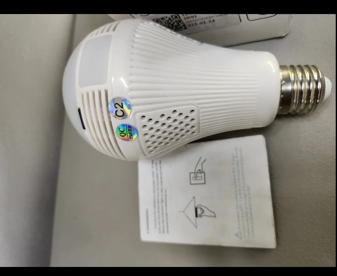 Light Bulb Security Camera - 360° View thumbnail