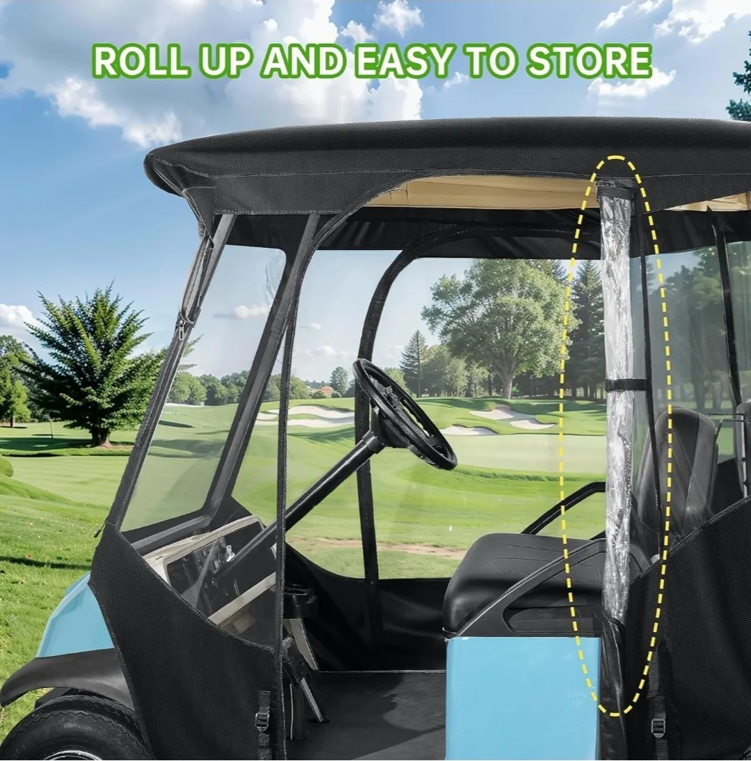 10L0L 4-Passenger Golf Cart Enclosure for Club Car Precedent image indicator(5)