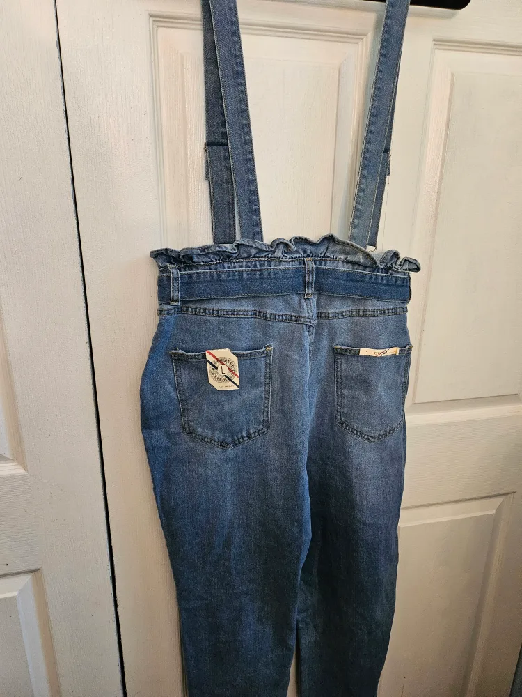 Myrtle Mae Denim Overalls - Size L thumbnail
