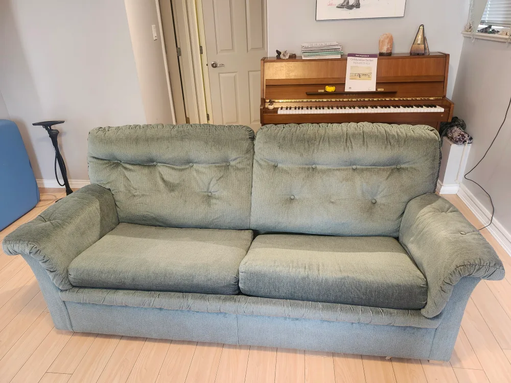 Green Sofa Bed - no mattress thumbnail
