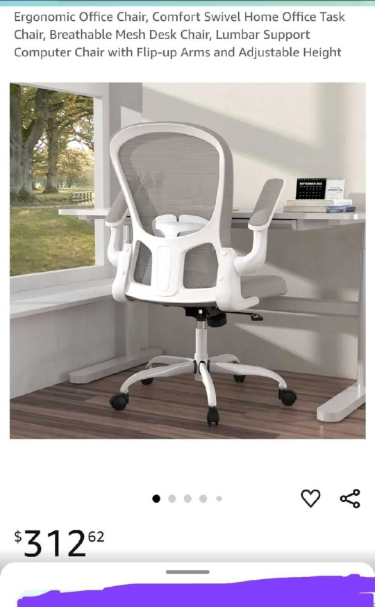New never used Ergonomic Office Chair, Comfort Swivel - photo 4
