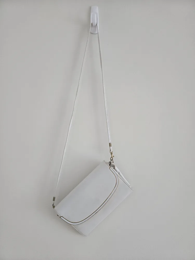 Vintage White Clutch with Gold Accent thumbnail