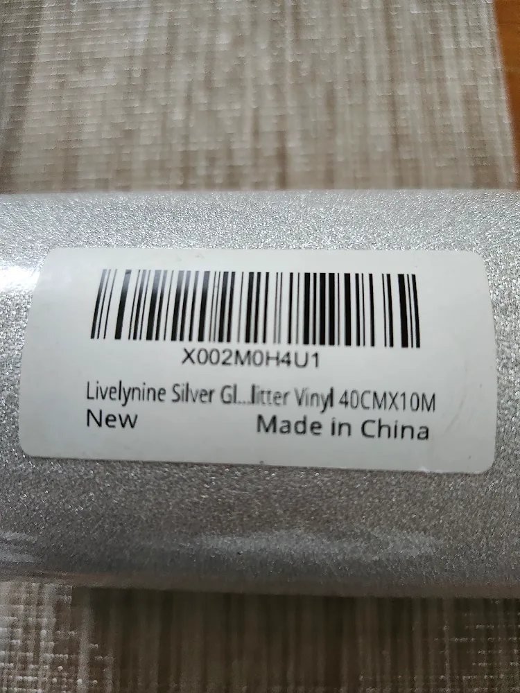 Livelynine Silver Glitter Vinyl 40CMX10M - New image indicator(2)