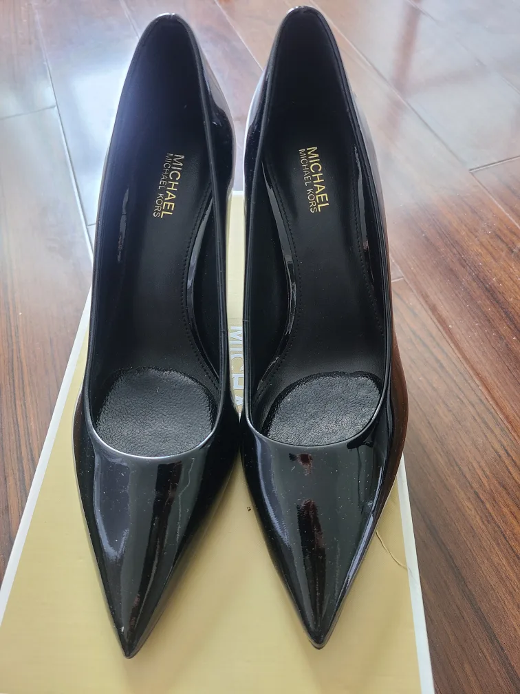 Michael Kors Black Patent Leather Heels thumbnail