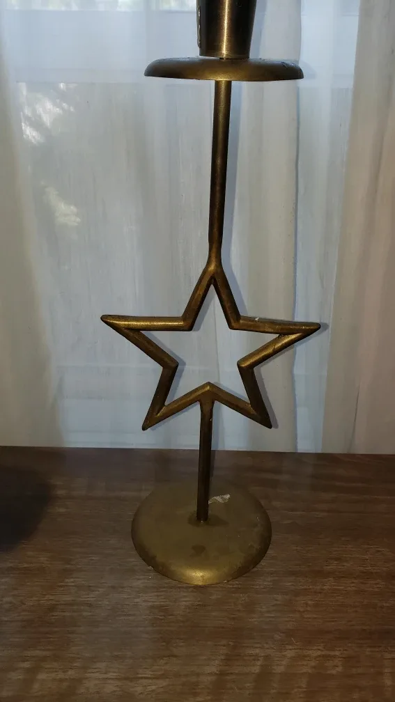 Pair of Star Design Candle Holders image indicator(3)